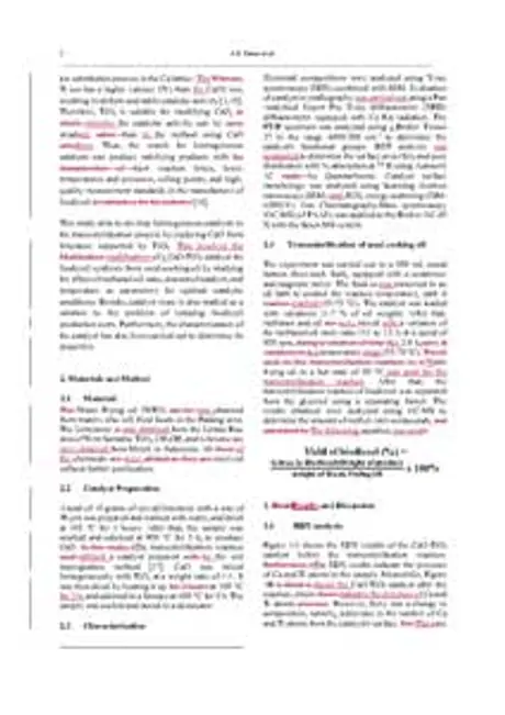 Edited sample, 化学 2: first page of the tracked-changes PDF