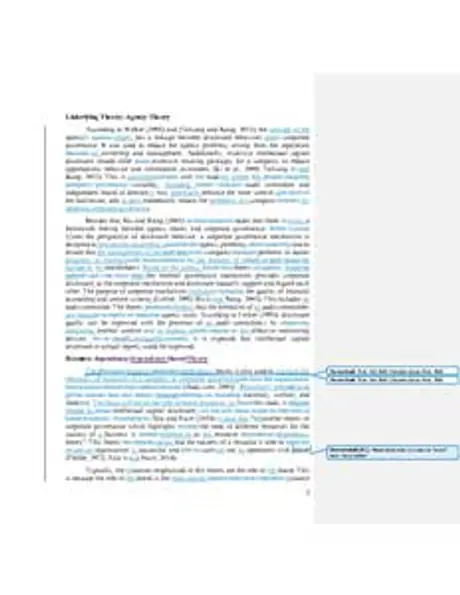 Edited sample, 経営学: first page of the tracked-changes PDF